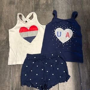Girls 5T Carters 4th of July Outfit